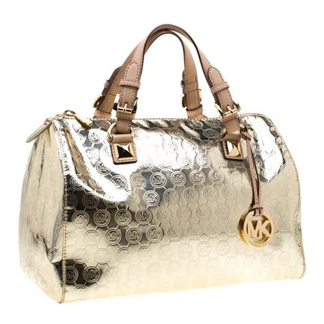 michael kors grayson large satchel pale gold|Michael Kors grayson medium satchel.